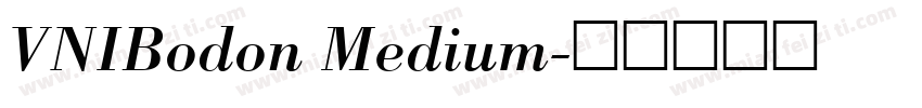 VNIBodon Medium字体转换
